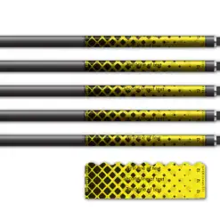 Halftone Black on Flo Yellow Shorty