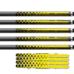 Halftone Black on Flo Yellow Vortex 4f