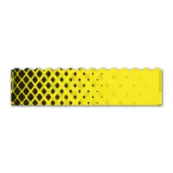 Halftone Black on Flo Yellow Wave Edge