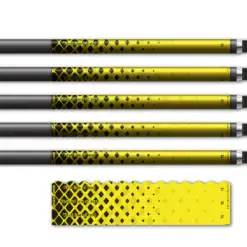 Halftone Black on Flo Yellow Wave Edge