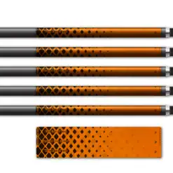 Regular - Halftone Black on Orange