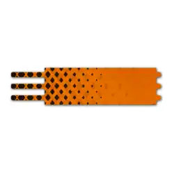 Ultralight - Halftone Black on Reflective Orange