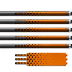 Ultralight - Halftone Black on Reflective Orange