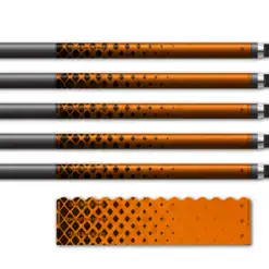 Wave Edge - Halftone Black on Retro-Reflective Orange