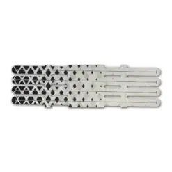 4 Fletch Vortex - Halftone Black on Retro-Reflective White