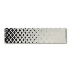 Wave Edge - Halftone Black on Retro-Reflective White