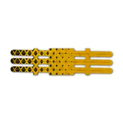 Vortex - Halftone Black on Retro-Reflective Yellow