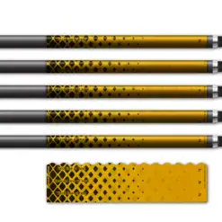 Alternative view of Wave Edge - Halftone Black on Retro-Reflective Yellow