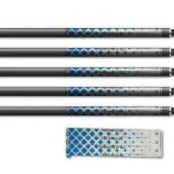 Alternative view of Spin Elite - Halftone Blue on Retro-Reflective White