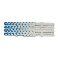 4 Fletch Vortex - Halftone Blue on Retro-Reflective White