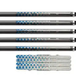 Alternative view of 4 Fletch Vortex - Halftone Blue on Retro-Reflective White