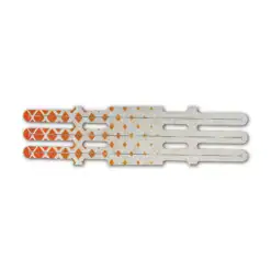 Vortex - Halftone Orange on Retro-Reflective White