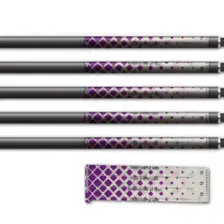 Alternative view of Spin Elite - Halftone Purple on Retro-Reflective White