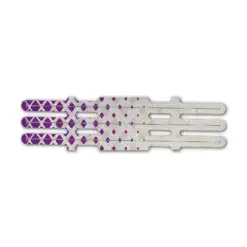 Vortex - Halftone Purple on Retro-Reflective White