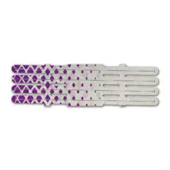 4 Fletch Vortex - Halftone Purple on Retro-Reflective White