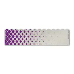 Wave Edge - Halftone Purple on Retro-Reflective White