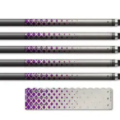 Alternative view of Wave Edge - Halftone Purple on Retro-Reflective White