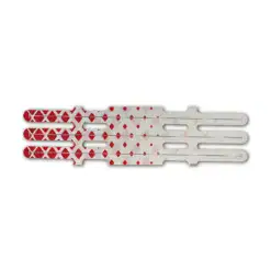 Vortex - Halftone Red on Retro-Reflective White