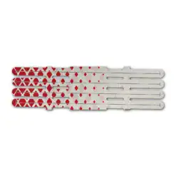 4 Fletch Vortex - Halftone Red on Retro-Reflective White