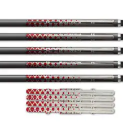 Alternative view of 4 Fletch Vortex - Halftone Red on Retro-Reflective White