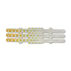 Vortex - Halftone Yellow on Retro-Reflective White