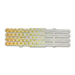 4 Fletch Vortex - Halftone Yellow on Retro-Reflective White